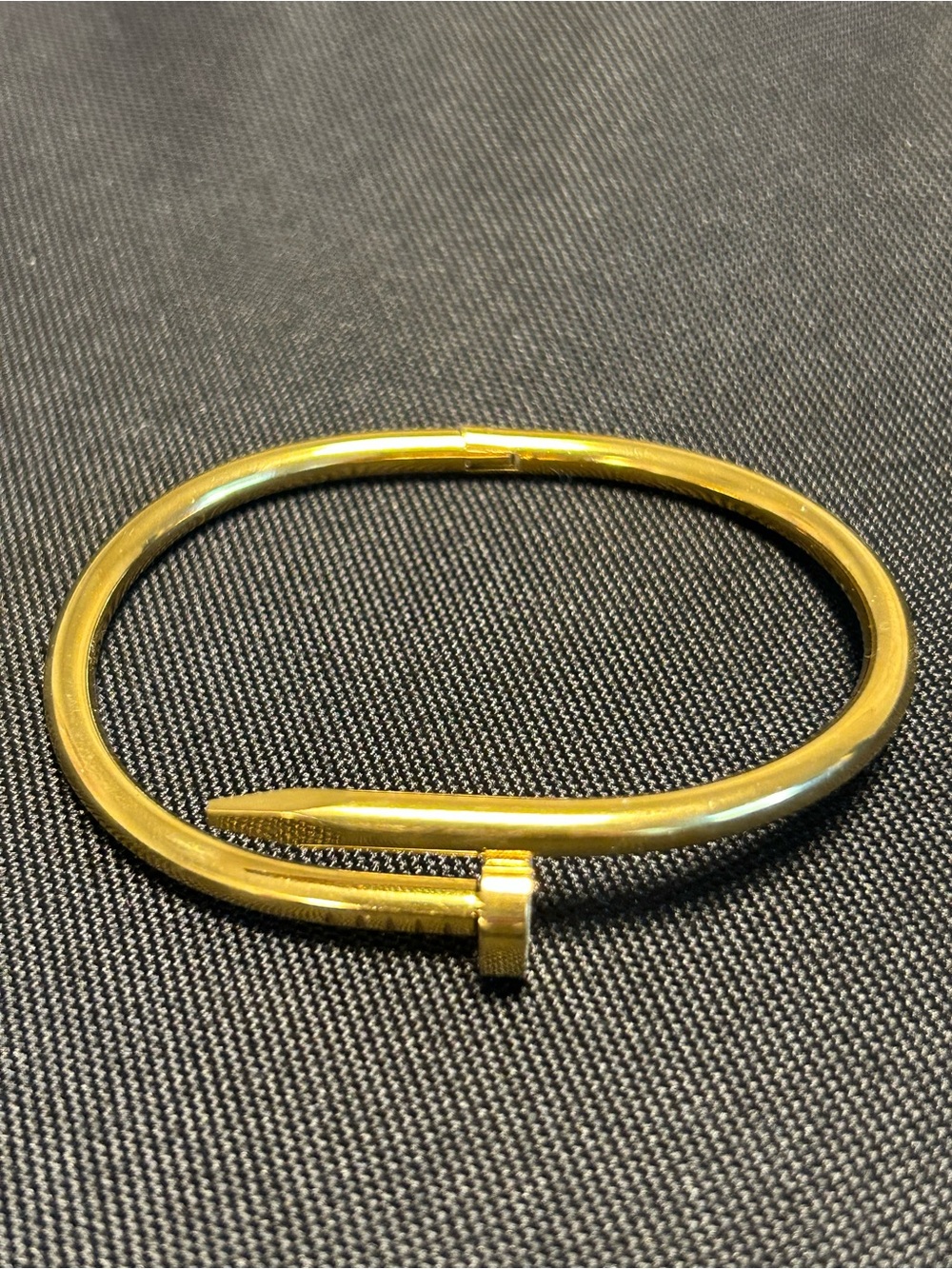 Gold Nail-Style Cuff Bracelet - Women's Jewelry